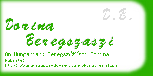 dorina beregszaszi business card